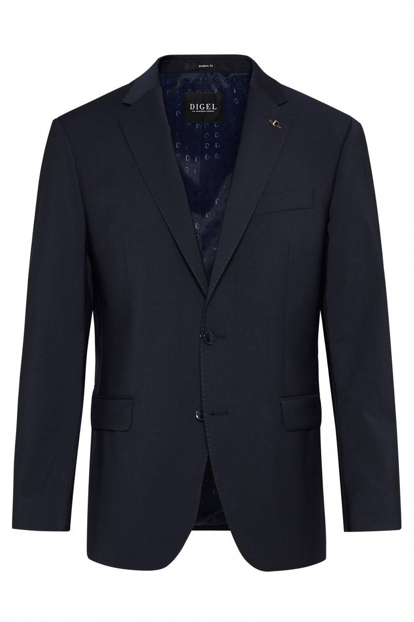 Digel Abito drop quattro digel blu in lana stretch easywool In Linea