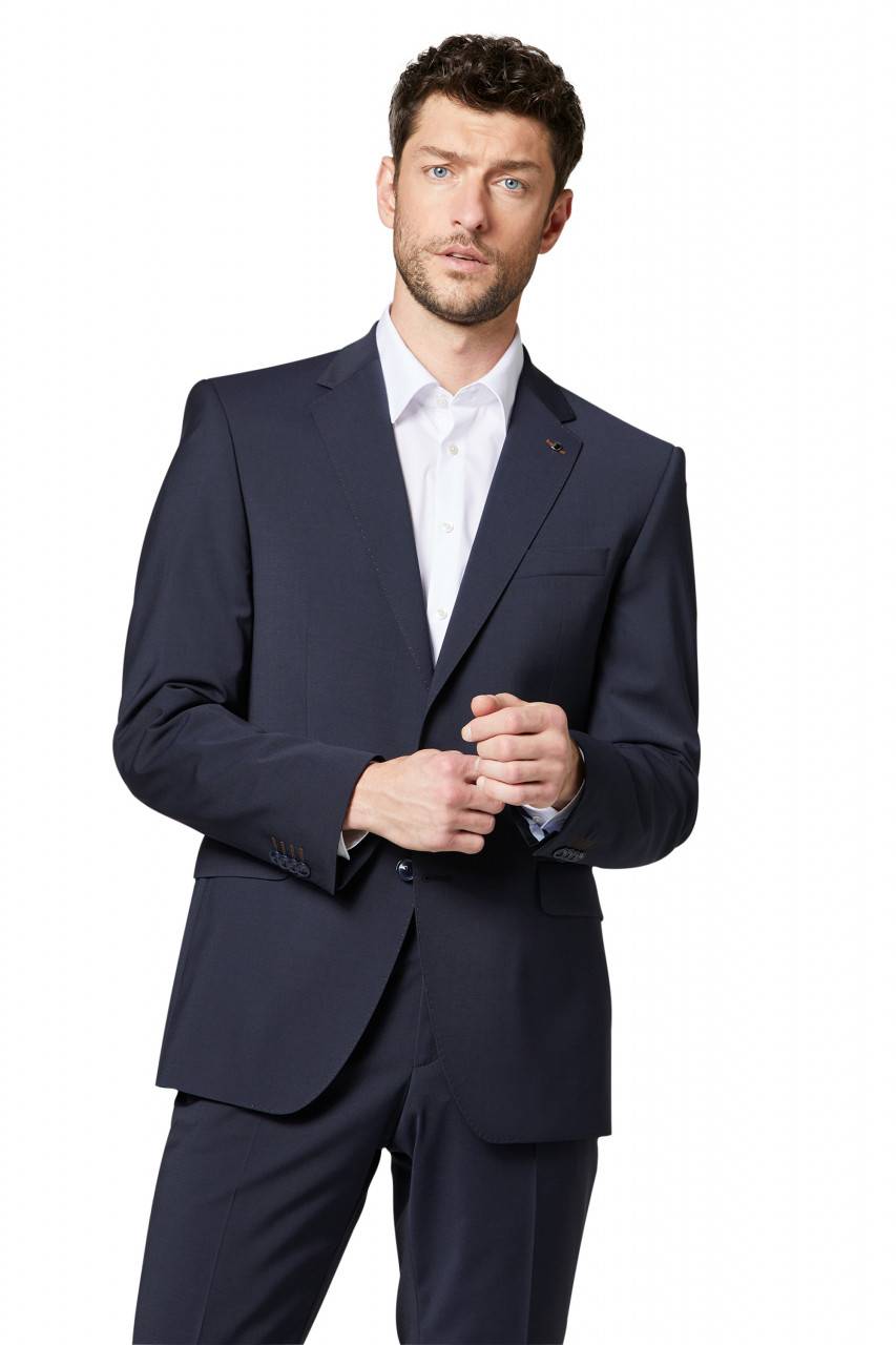 Digel Abito drop quattro digel blu in lana stretch easywool In Linea