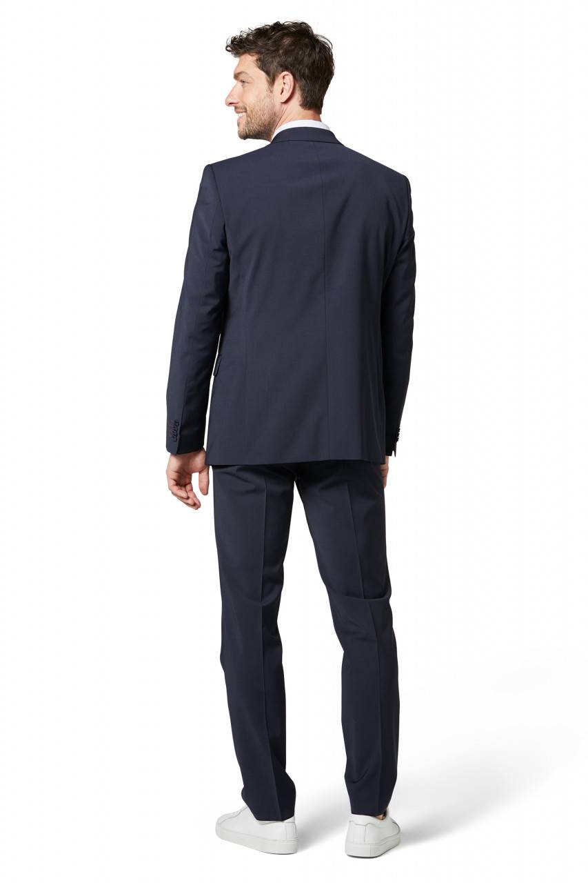 Digel Abito drop quattro digel blu in lana stretch easywool In Linea