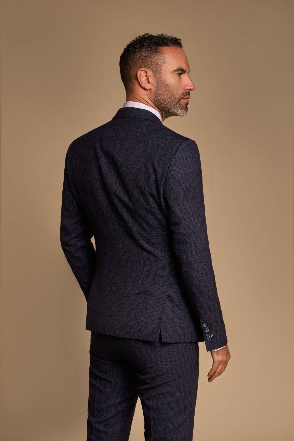 House of Cavani Abito cavani doppiopetto blu a quadri slim fit Vendita