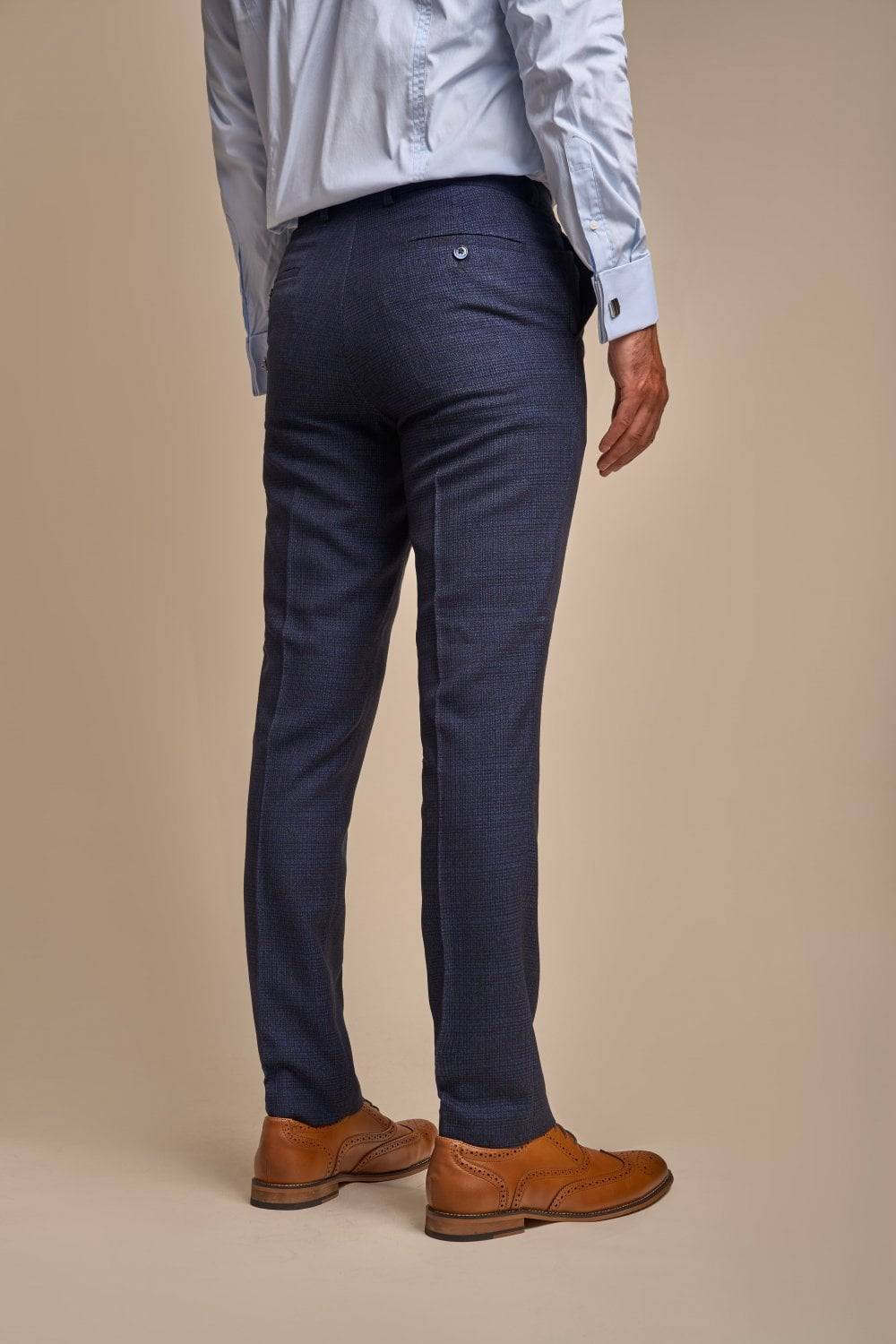 House of Cavani Abito cavani doppiopetto blu a quadri slim fit Vendita