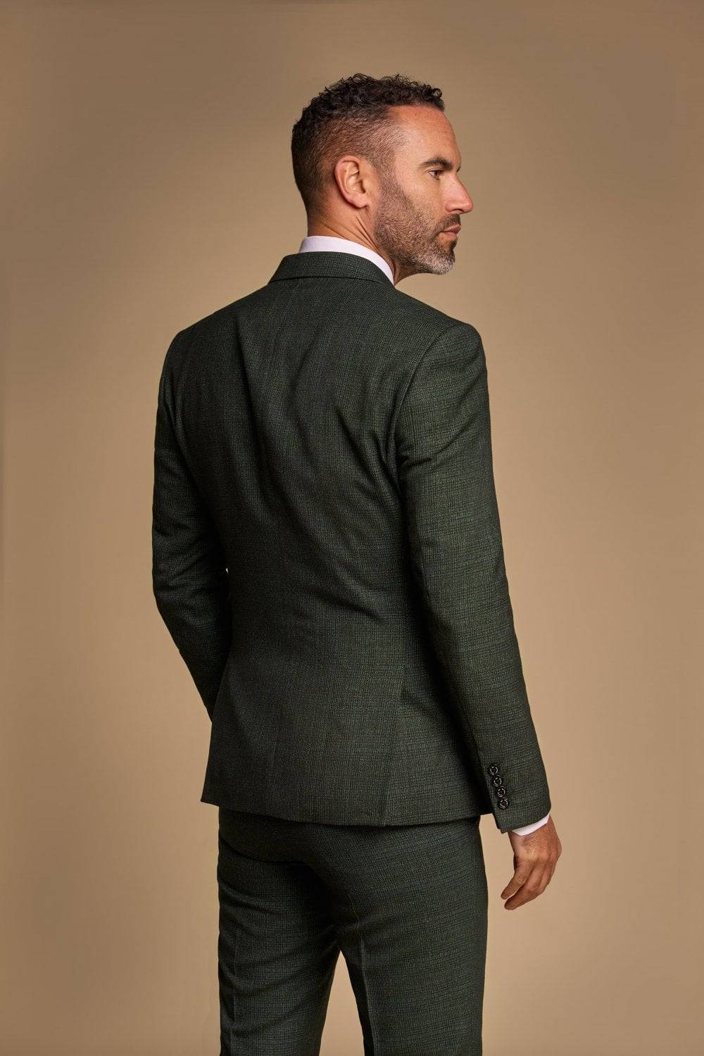 House of Cavani Abito cavani doppiopetto verde a quadri slim fit Promozione