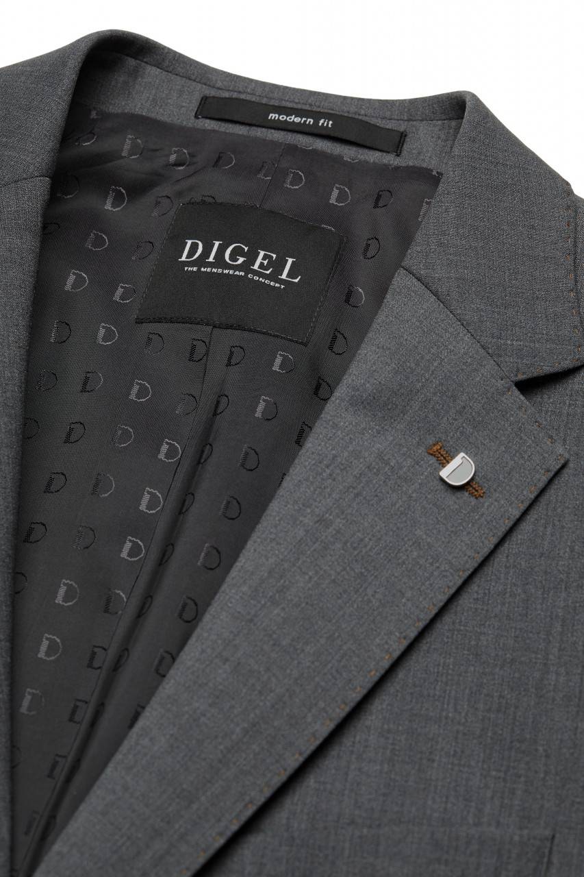 Digel Abito grigio medio digel in lana stretch easywool modern fit Negozi Online