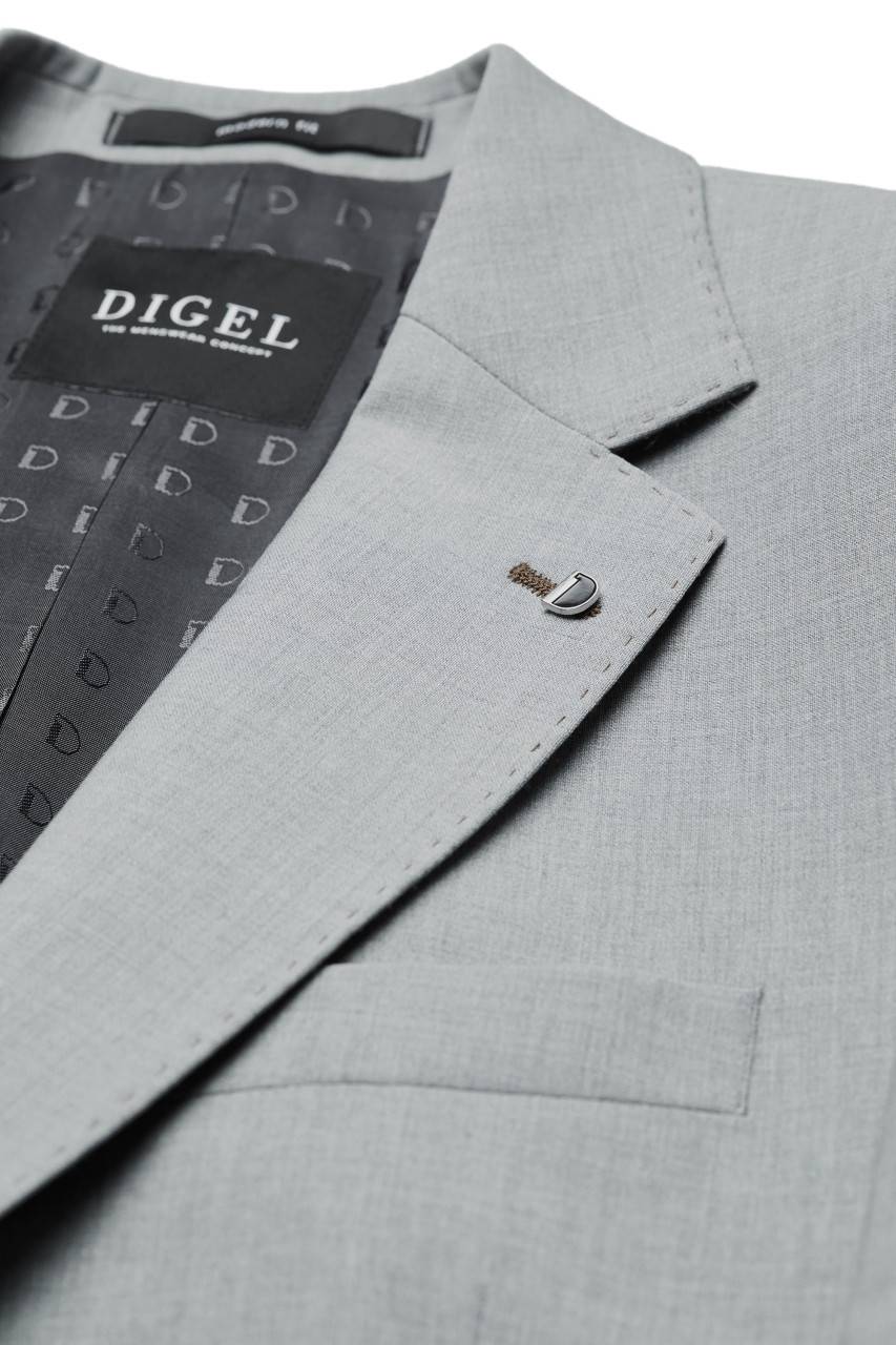Digel Abito grigio chiaro digel in lana stretch easywool modern fit Acquista Ora