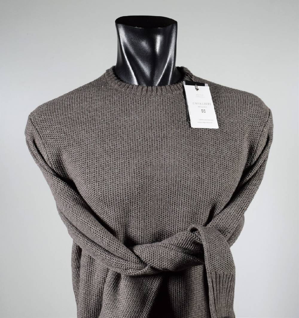 Cavalieri Milano Maglione paricollo noce cavalieri milano modern fit Offerta