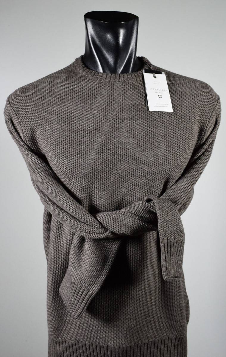 Cavalieri Milano Maglione paricollo noce cavalieri milano modern fit Offerta