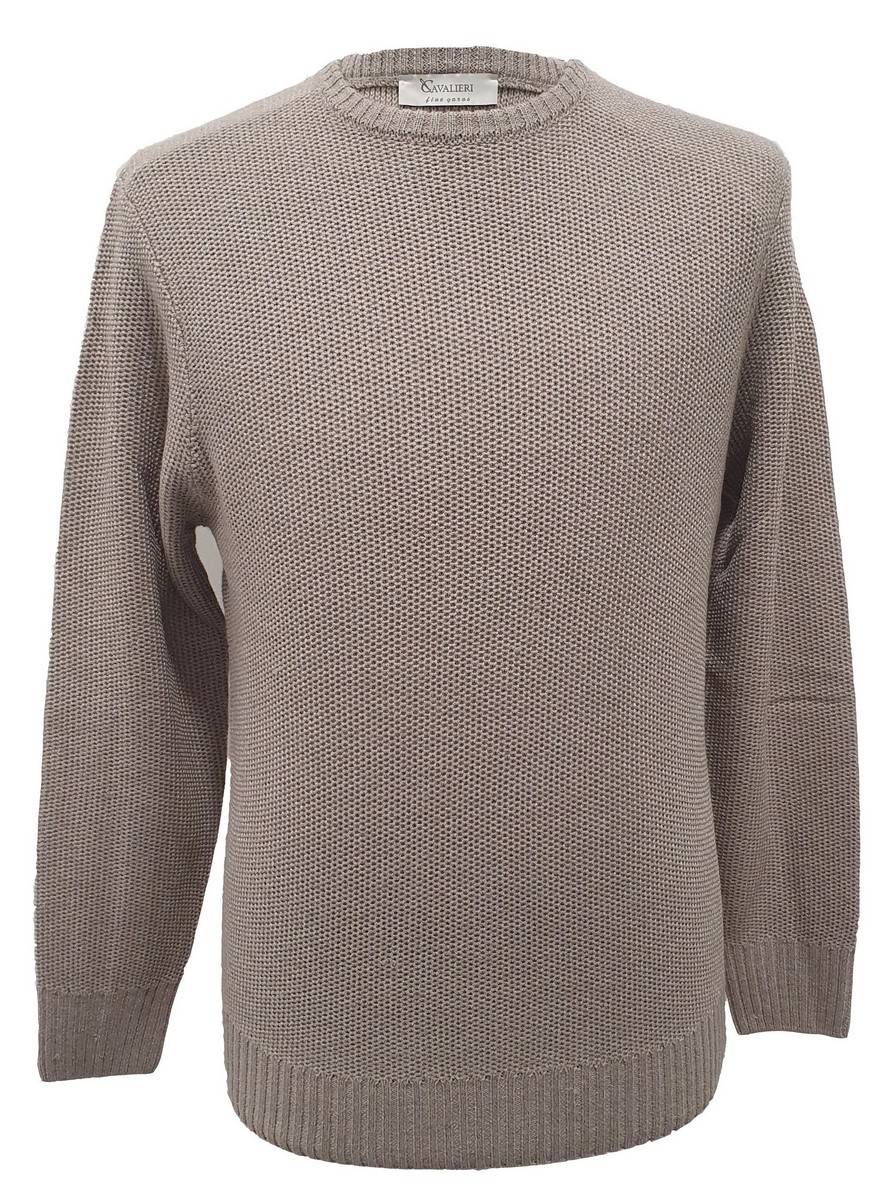 Cavalieri Milano Maglione paricollo tortora cavalieri milano modern fit Online