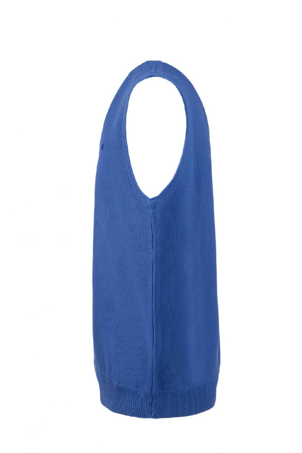 Green Coast Gilet azzurro con scollo a v green coast modern fit Moda