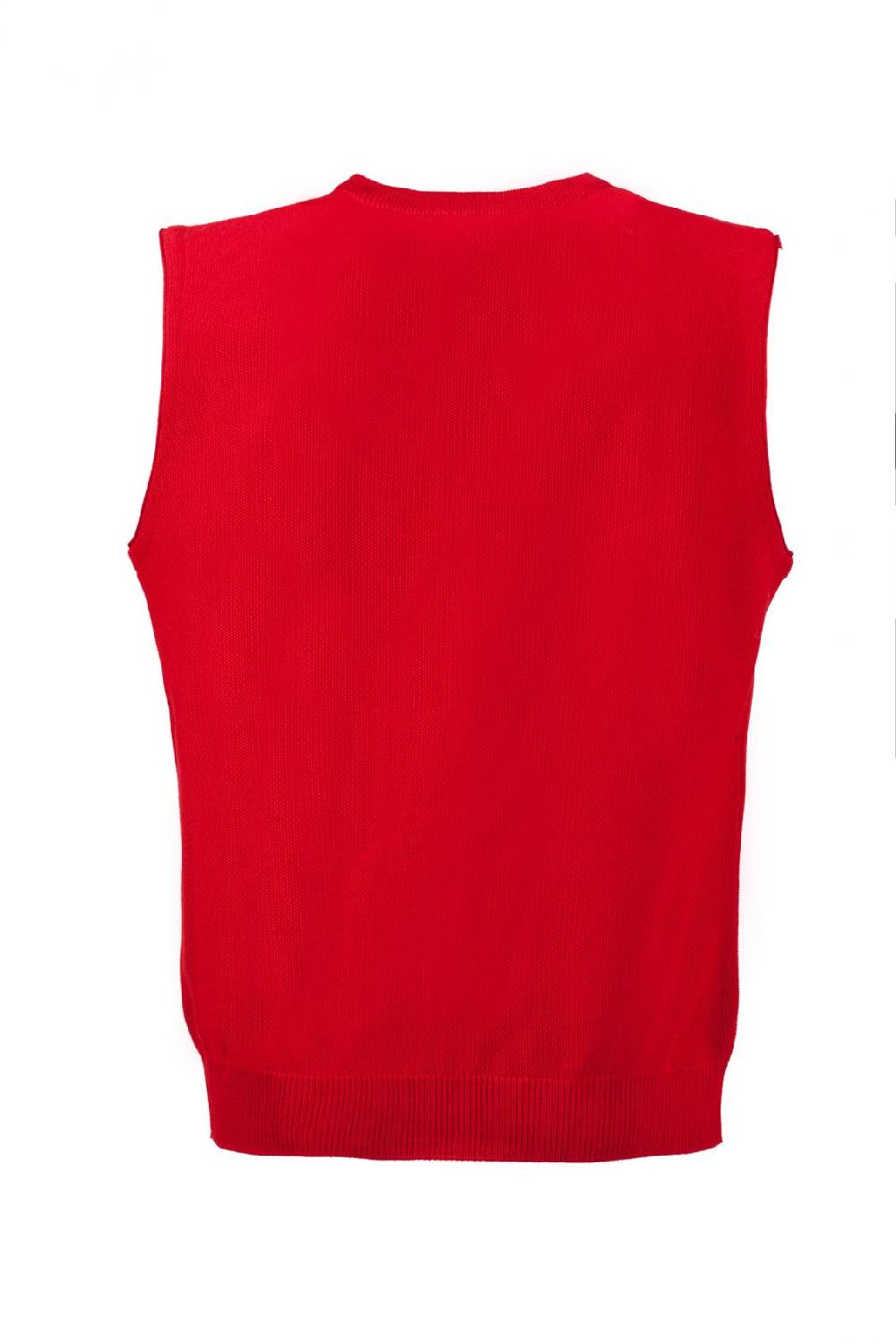 Green Coast Gilet rosso con scollo a v green coast modern fit Spedizione gratuita