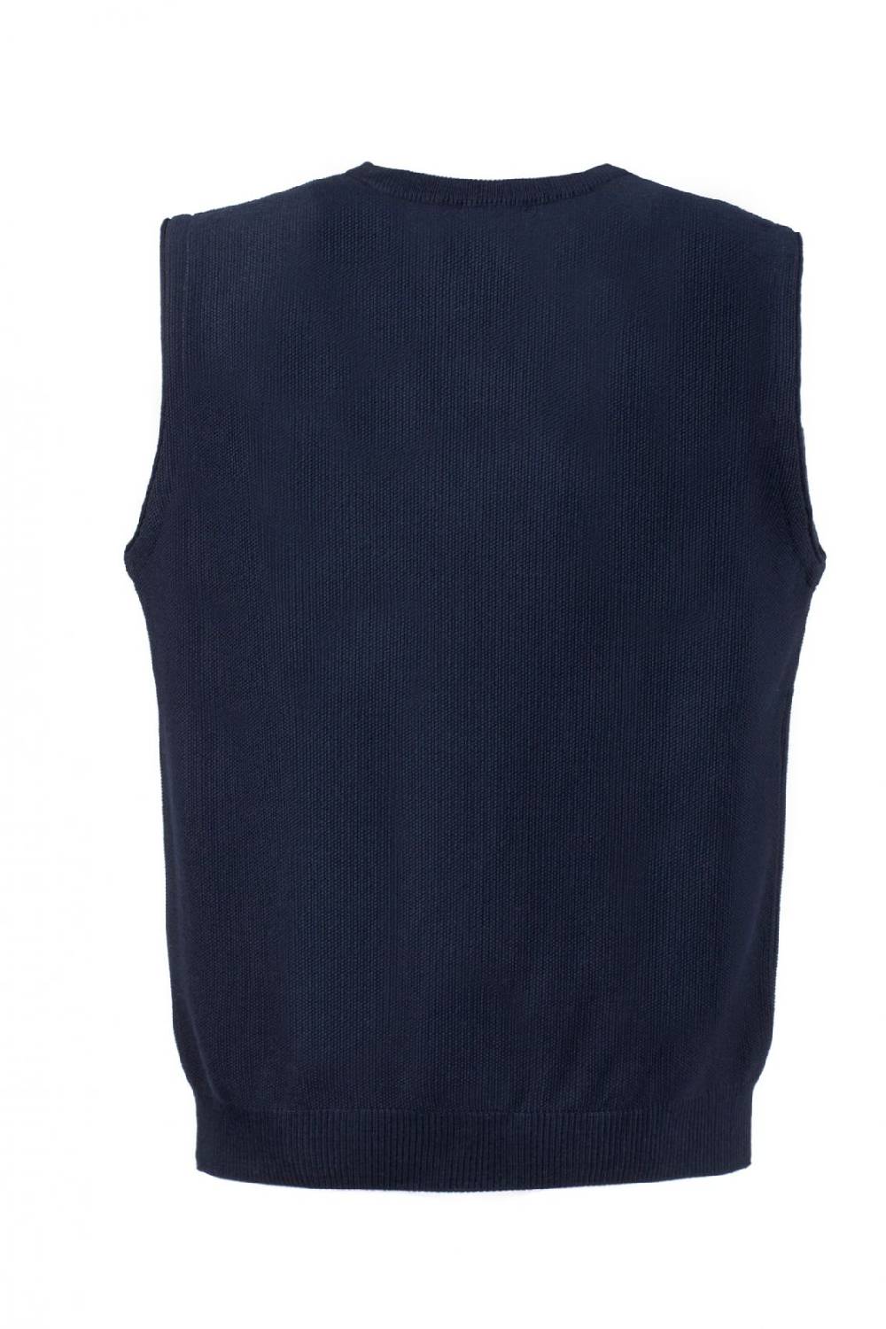 Green Coast Gilet blu con scollo a v green coast modern fit Sconto di tempo limitato
