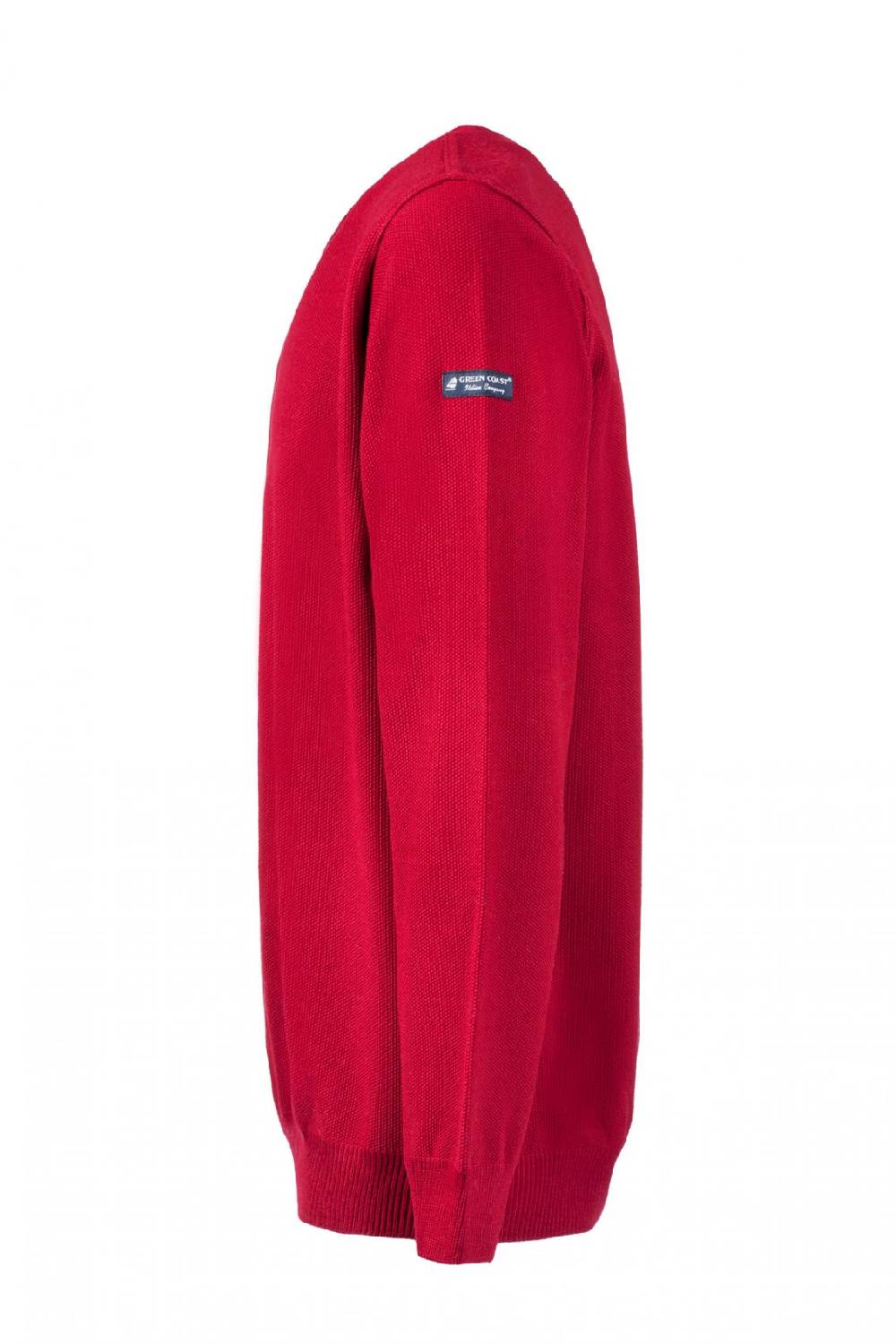 Green Coast Maglione regular fit a giro collo bordo' green coast made in italy Negozio online di fabbrica