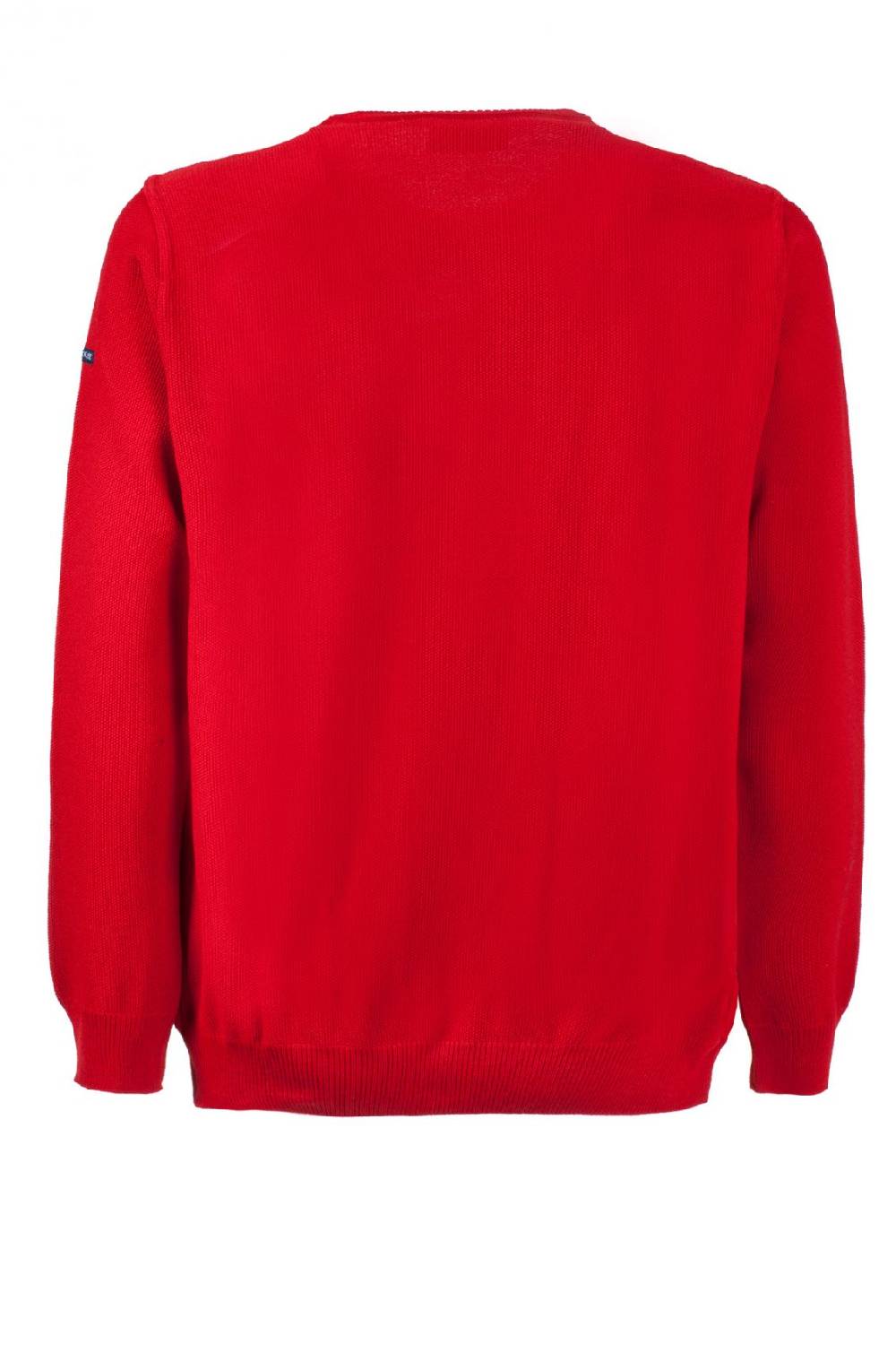 Green Coast Maglione regular fit a giro collo rosso green coast made in italy Prezzo di fabbrica