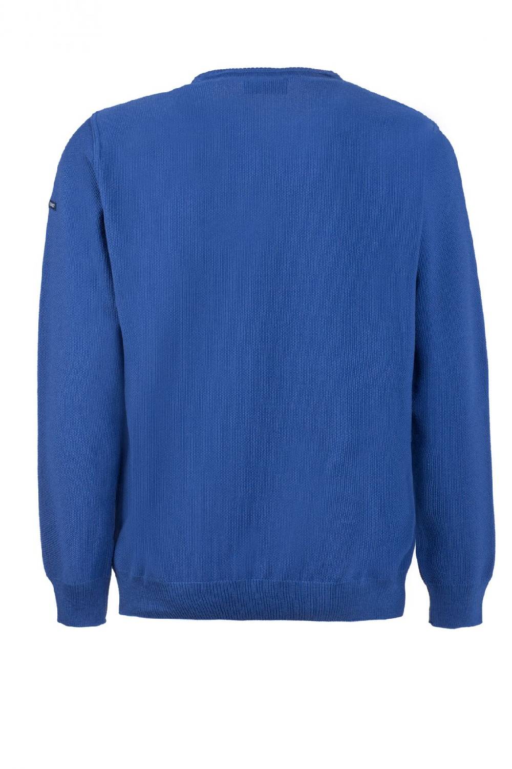 Green Coast Maglione regular fit a giro collo azzurro green coast made in italy Offerta speciale