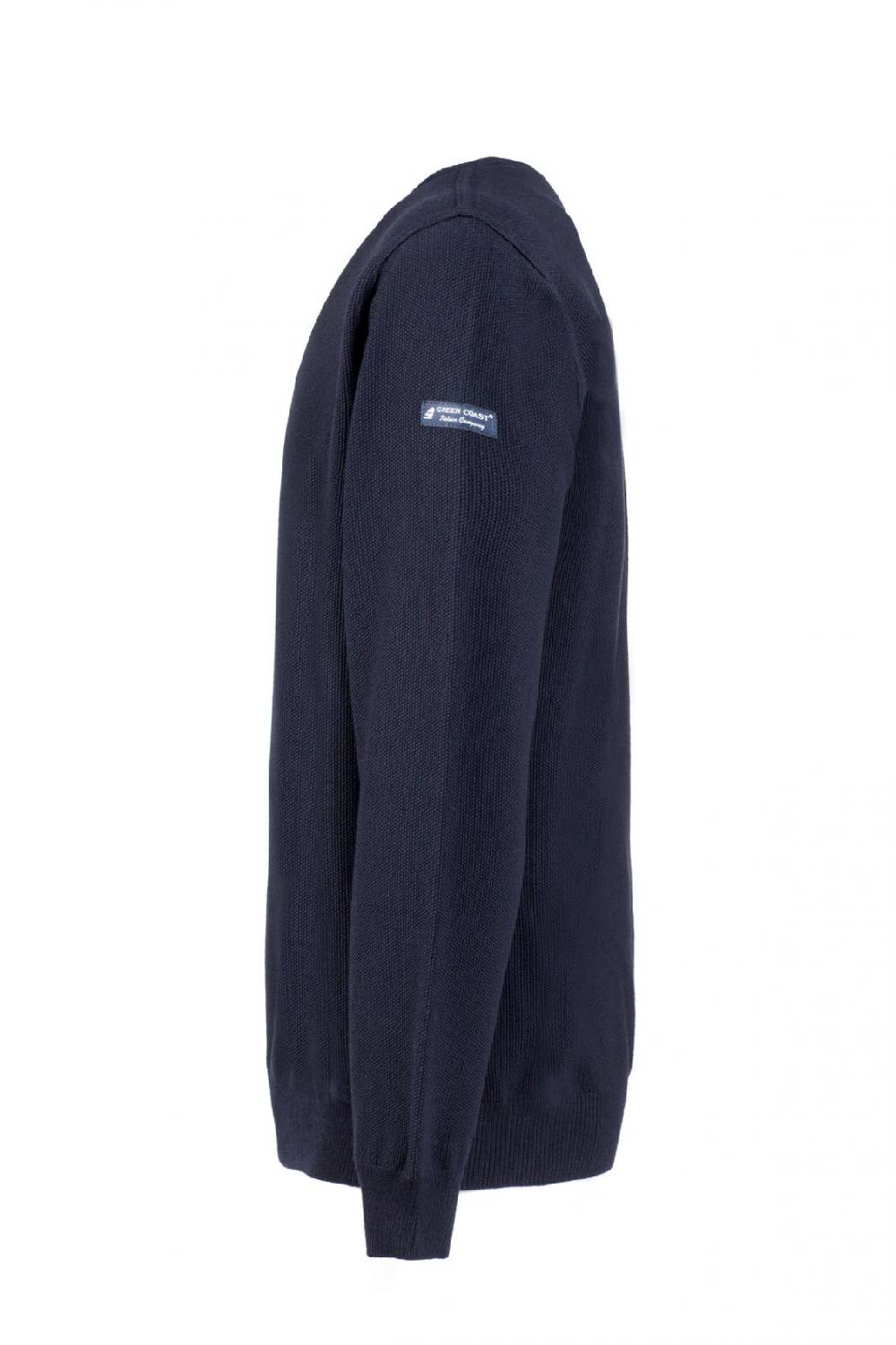 Green Coast Maglione regular fit a girocollo blu green coast made in italy Comprare a buon mercato
