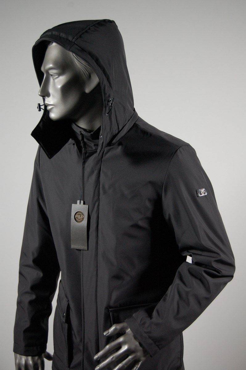 Projects & People Giaccone parka taglio elegante accoppiato con cappuccio due colori Smaltimento dello stoccaggio