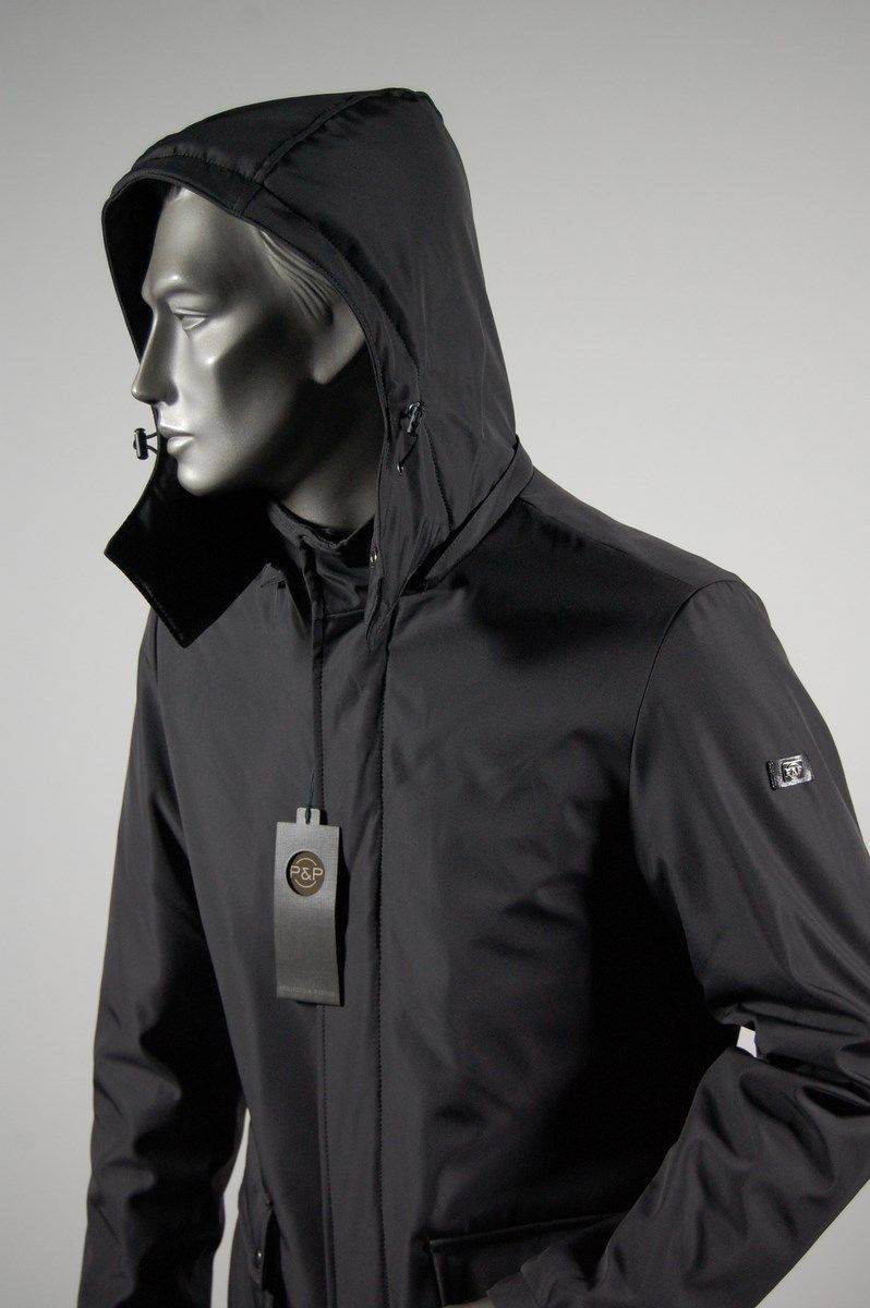 Projects & People Giaccone parka taglio elegante accoppiato con cappuccio due colori Smaltimento dello stoccaggio