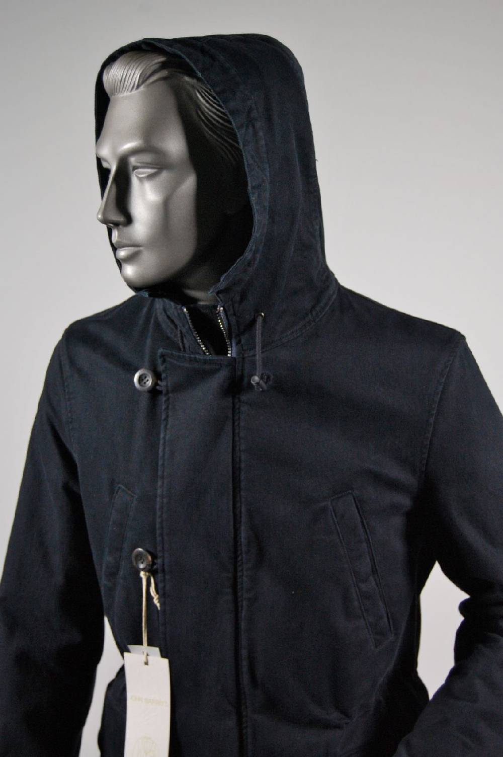 John Barritt Parka blouson slim fit con cappuccio blu john barritt Online Outlet