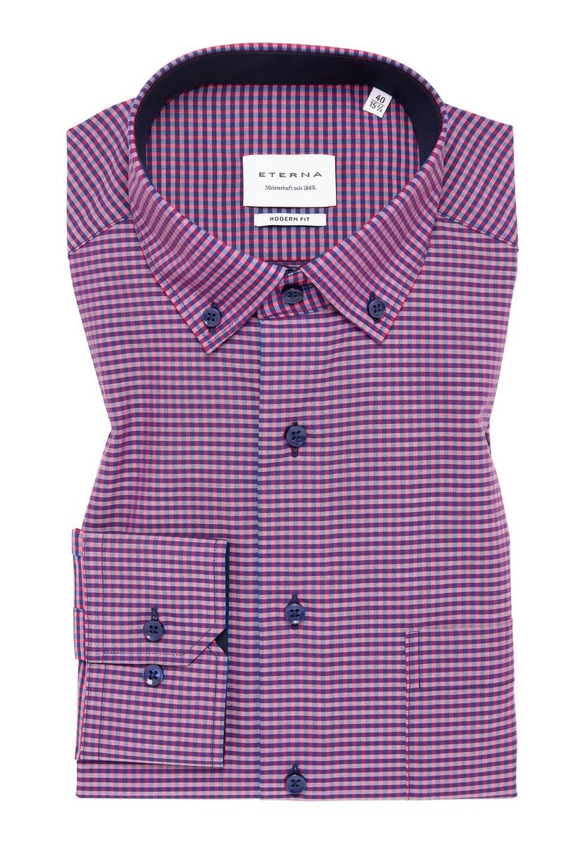 Eterna Camicia eterna a quadretti rosso modern fit Nuovi prodotti