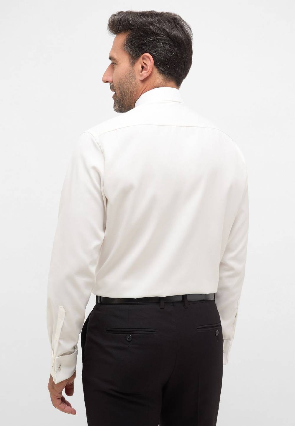 Eterna Camicia elegante eterna beige modern fit polso doppio abbottonatura coperta Enormi risparmi