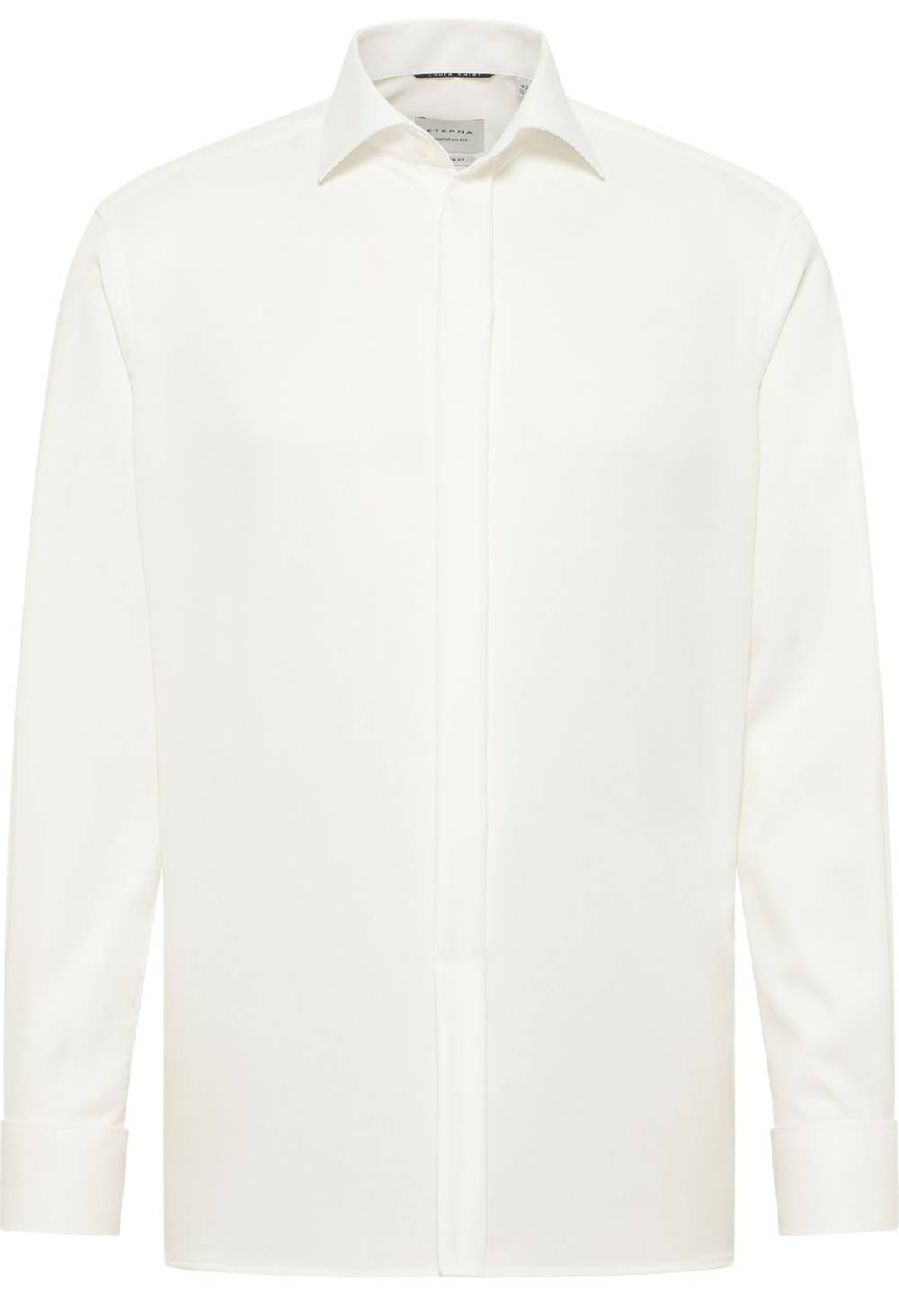 Eterna Camicia elegante eterna beige modern fit polso doppio abbottonatura coperta Enormi risparmi