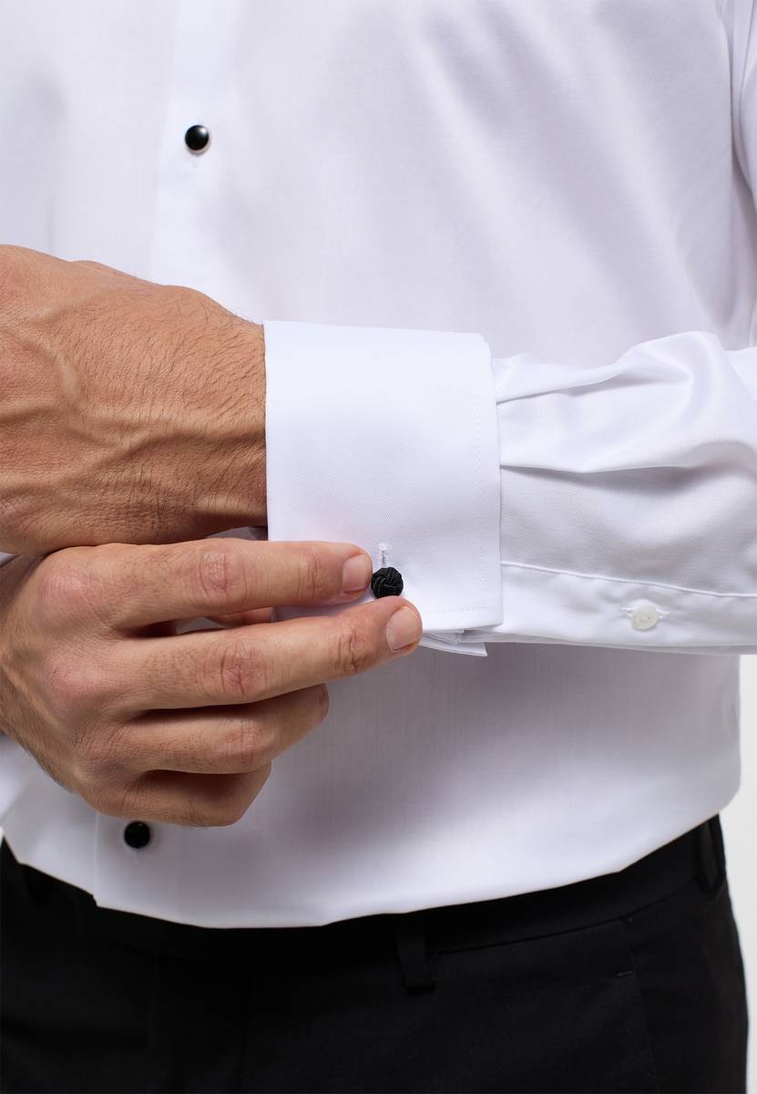 Eterna Camicia elegante eterna bianca modern fit con polso doppio Super Saving Price