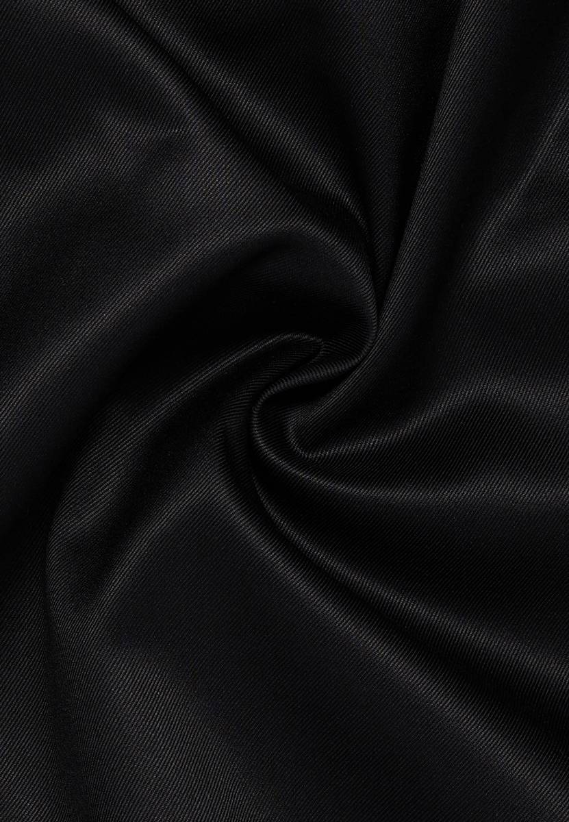 Eterna Camicia nera eterna slim fit in cotone twill no stiro Fino al 55% di sconto