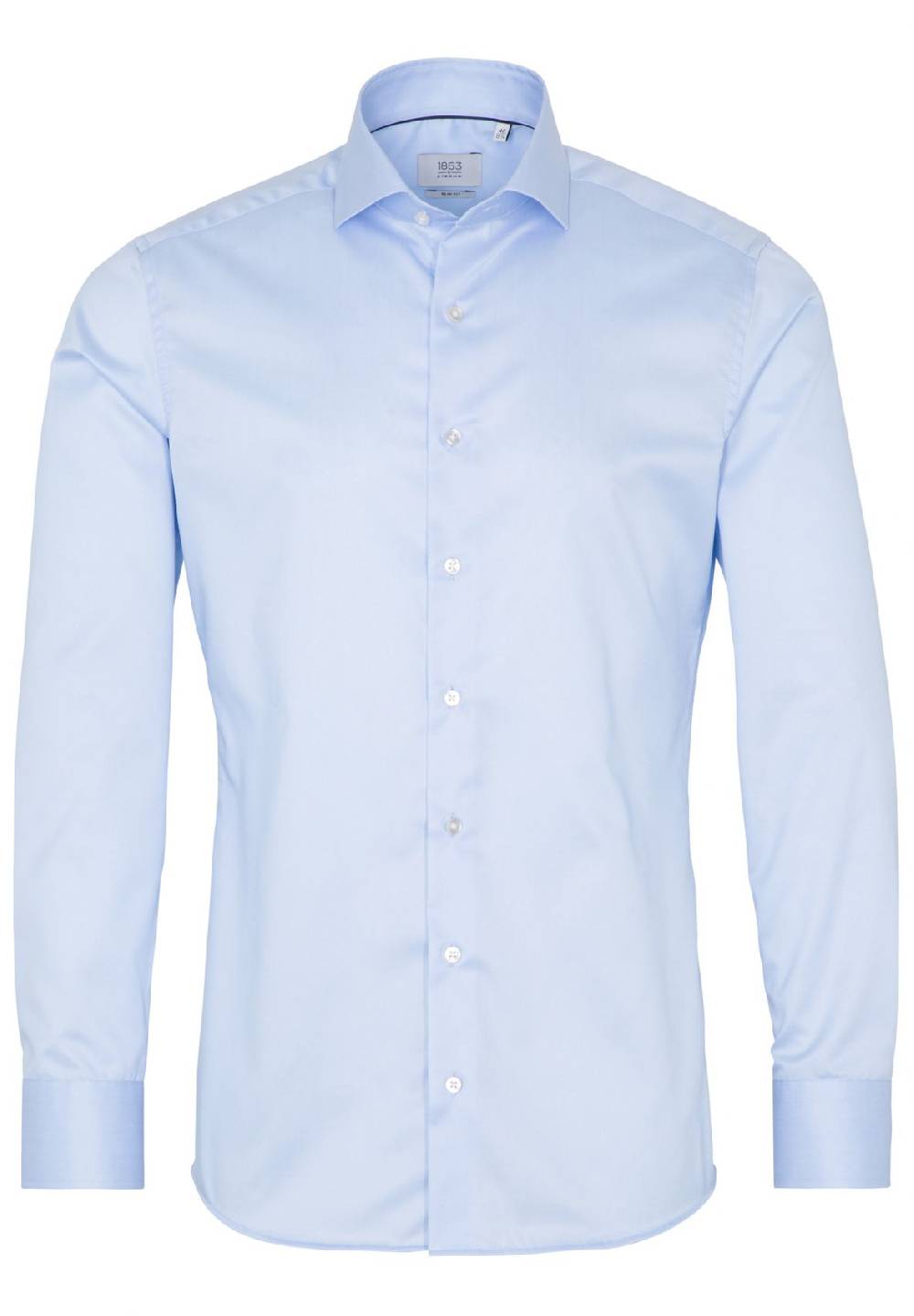 Eterna Camicia celeste eterna slim fit in cotone twill no stiro Discount Store per i nuovi prodotti