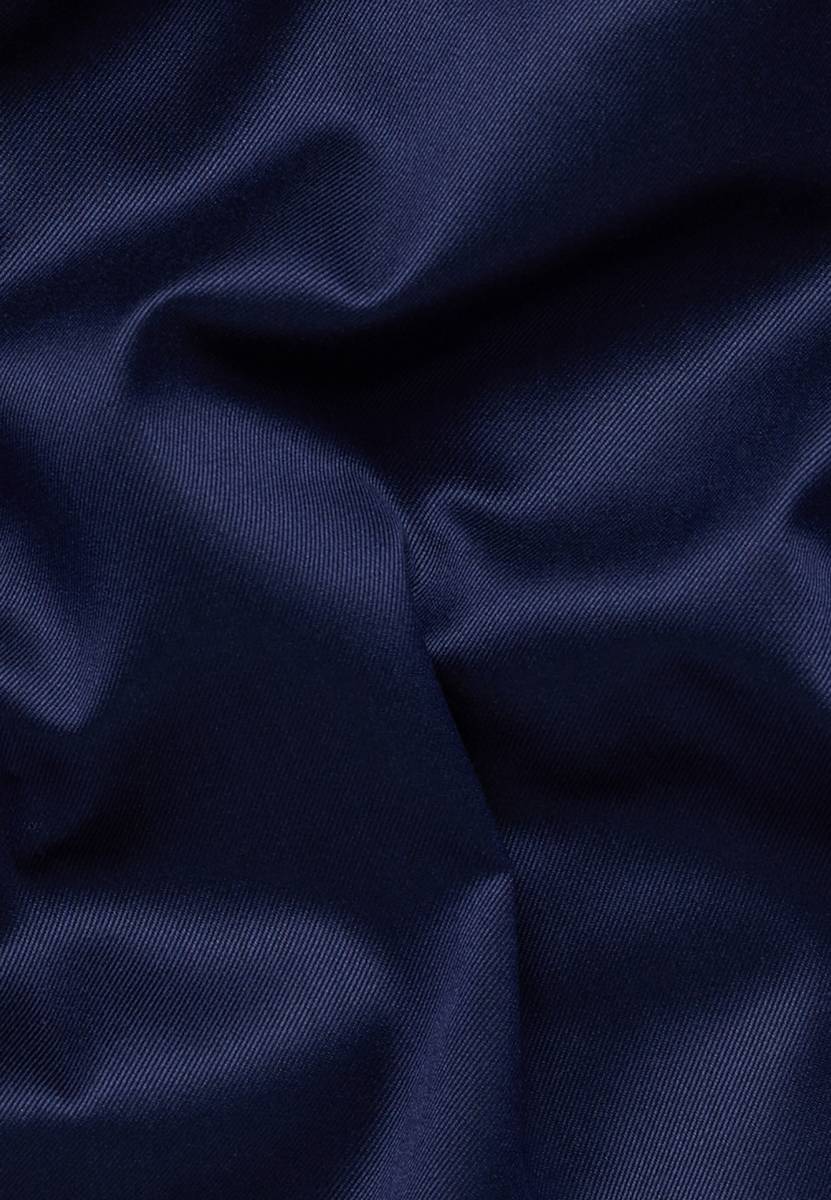 Eterna Camicia blu eterna slim fit in cotone twill no stiro Solo un giorno rimasto