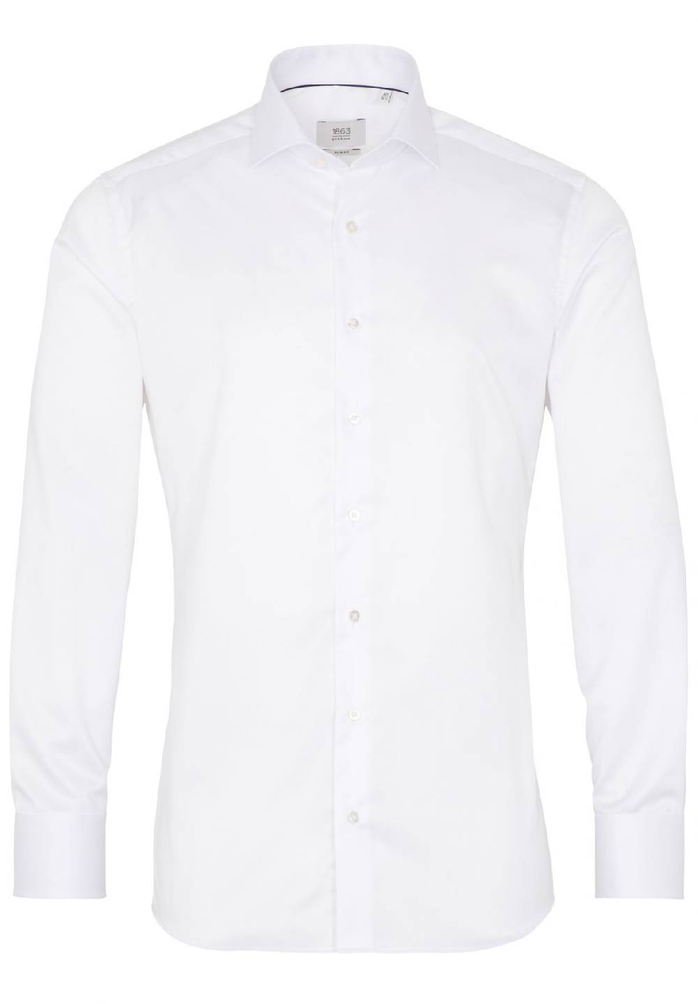 Eterna Camicia bianca eterna slim fit in cotone twill no stiro Super sconto