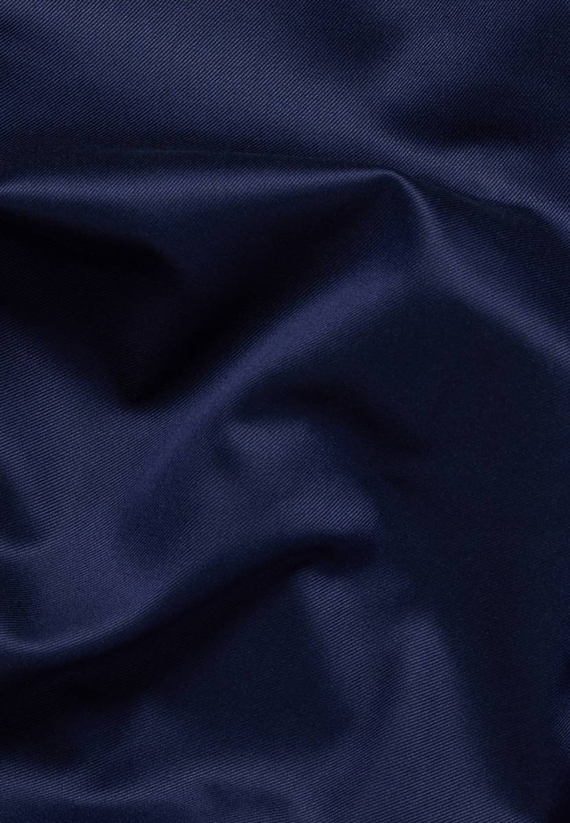 Eterna Camicia blu scuro eterna modern fit in cotone twill no stiro Trasporto libero internazionale