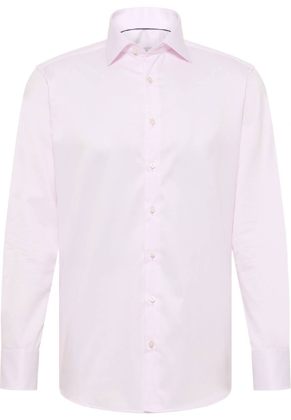 Eterna Camicia rosa eterna modern fit in cotone twill no stiro Officina