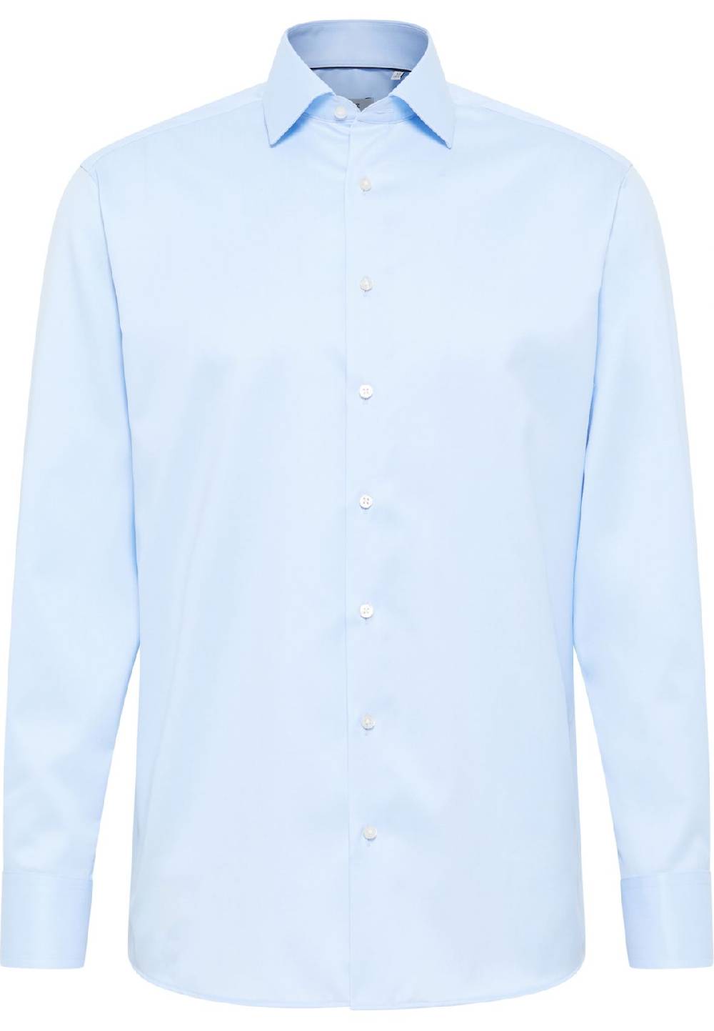 Eterna Camicia celeste eterna modern fit in cotone twill no stiro Limitato a 3 giorni
