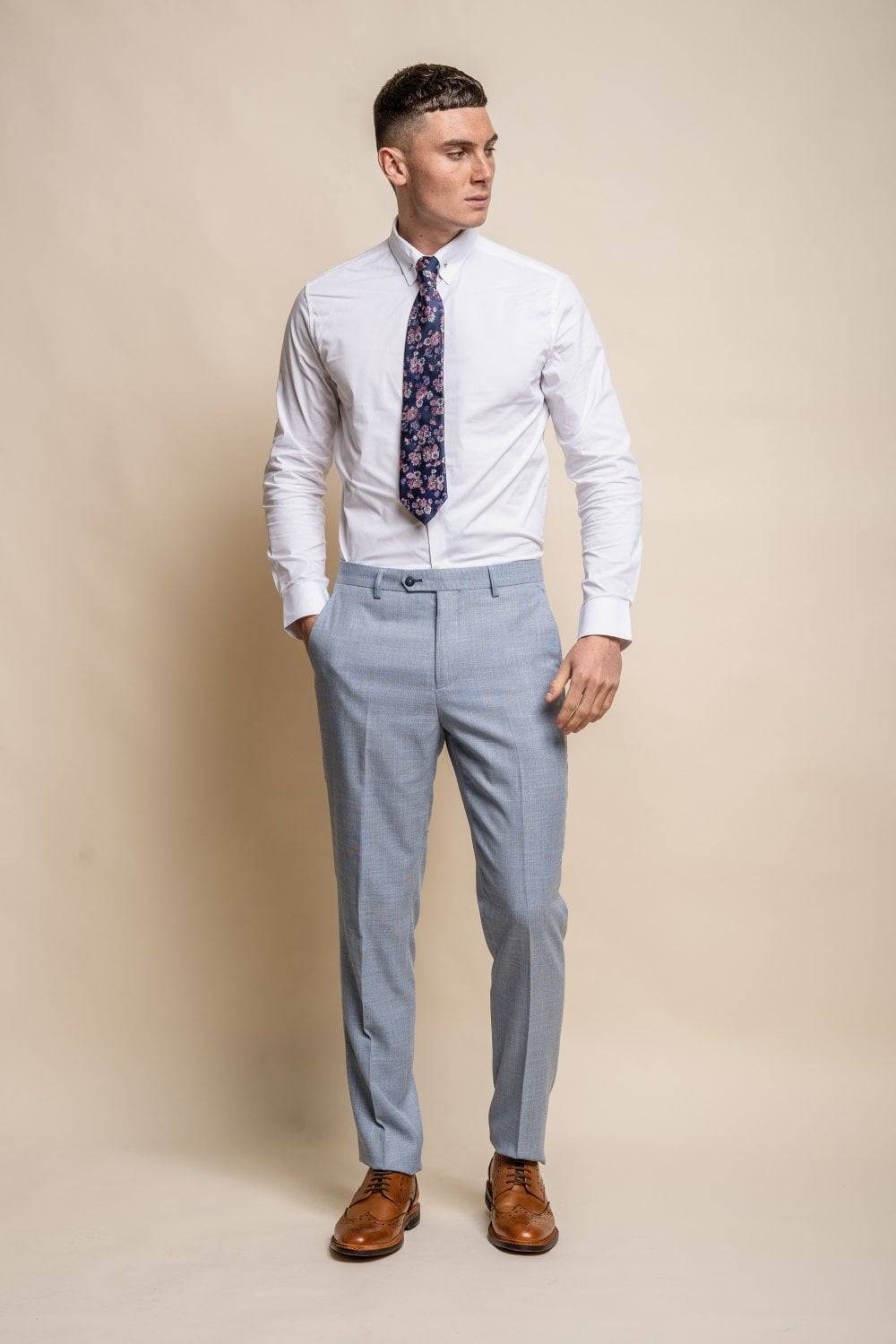 House of Cavani Abito azzurro chiaro house of cavani semi foderato stretch modern fit Black Friday Prezzi