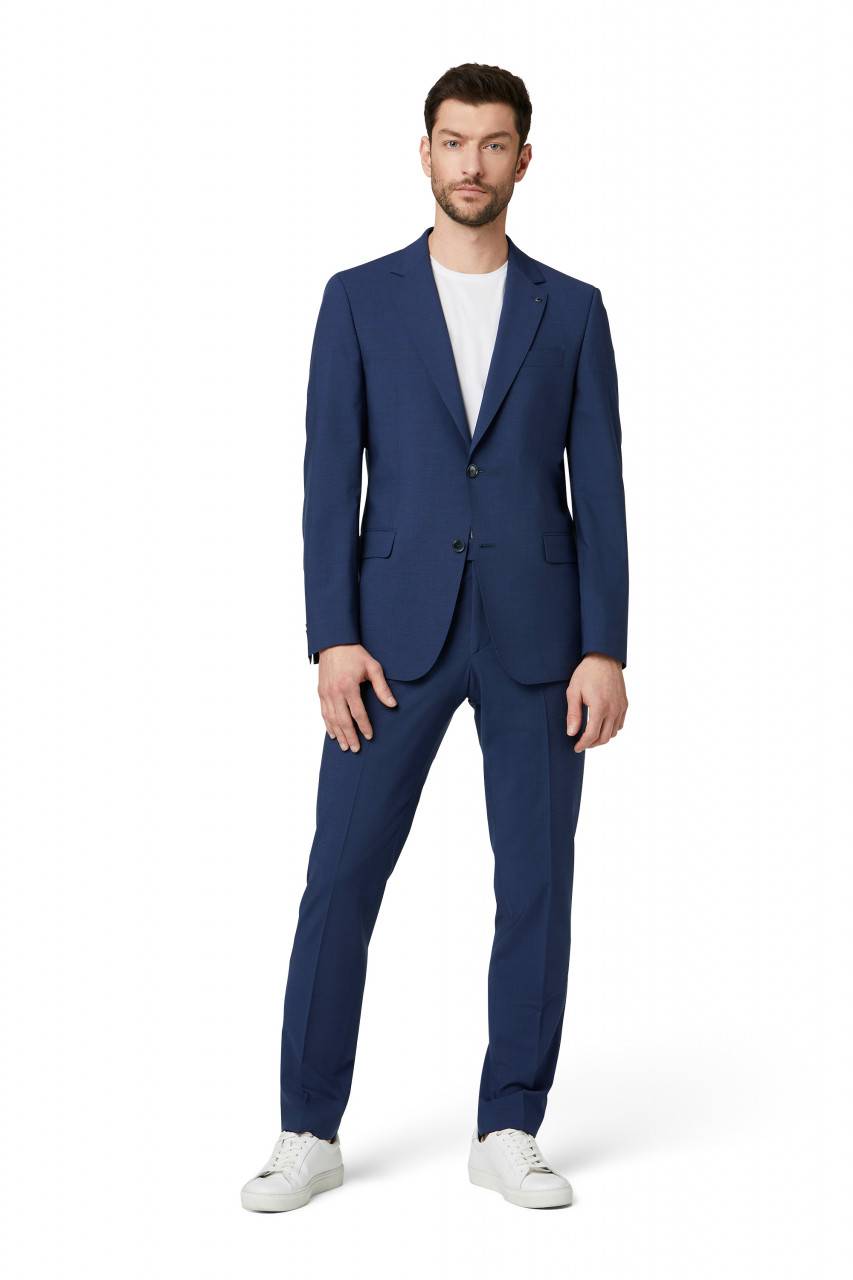 Digel Abito blu digel lana stretch marzotto drop quattro corto Italia