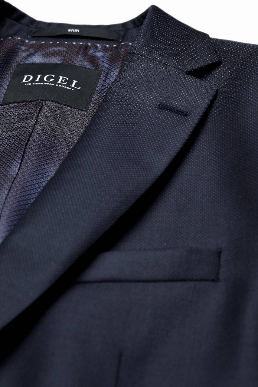 Digel Abito blu slim fit digel lana reda super 110'S Nuovo