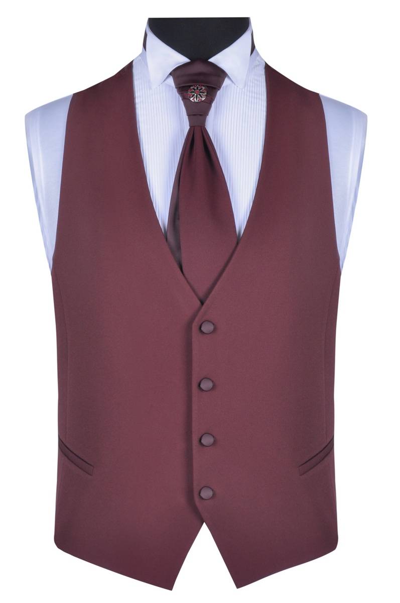 Baggi Abito da sposo baggi cerimonia borgogna slim fit Vendita
