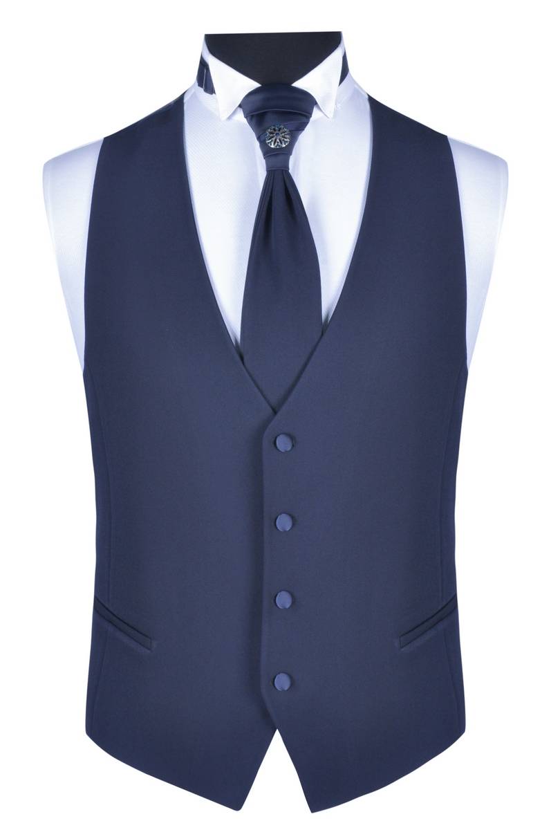 Baggi Abito da sposo baggi cerimonia blu slim fit Promozione