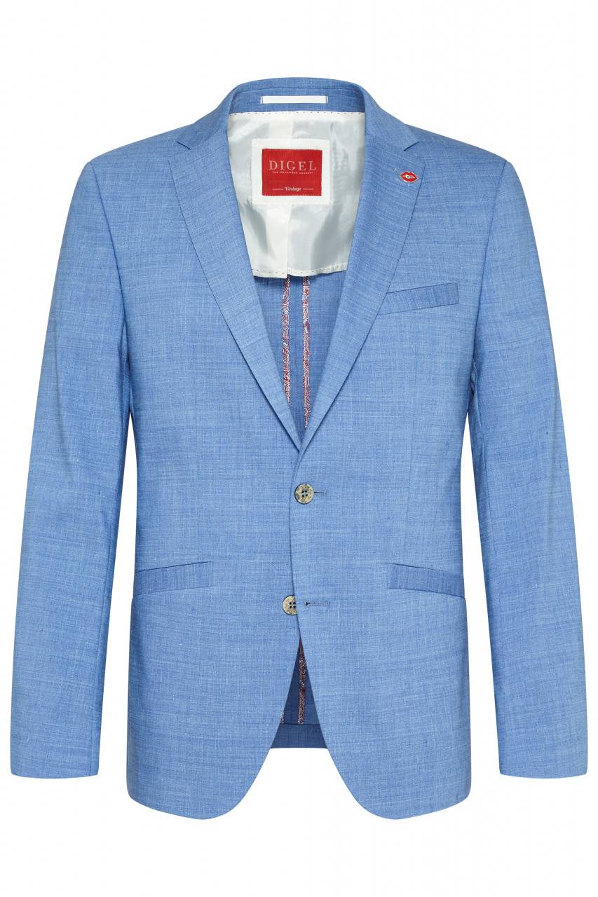 Digel Abito digel slim fit azzurro sfoderato in misto lino Acquista Ora