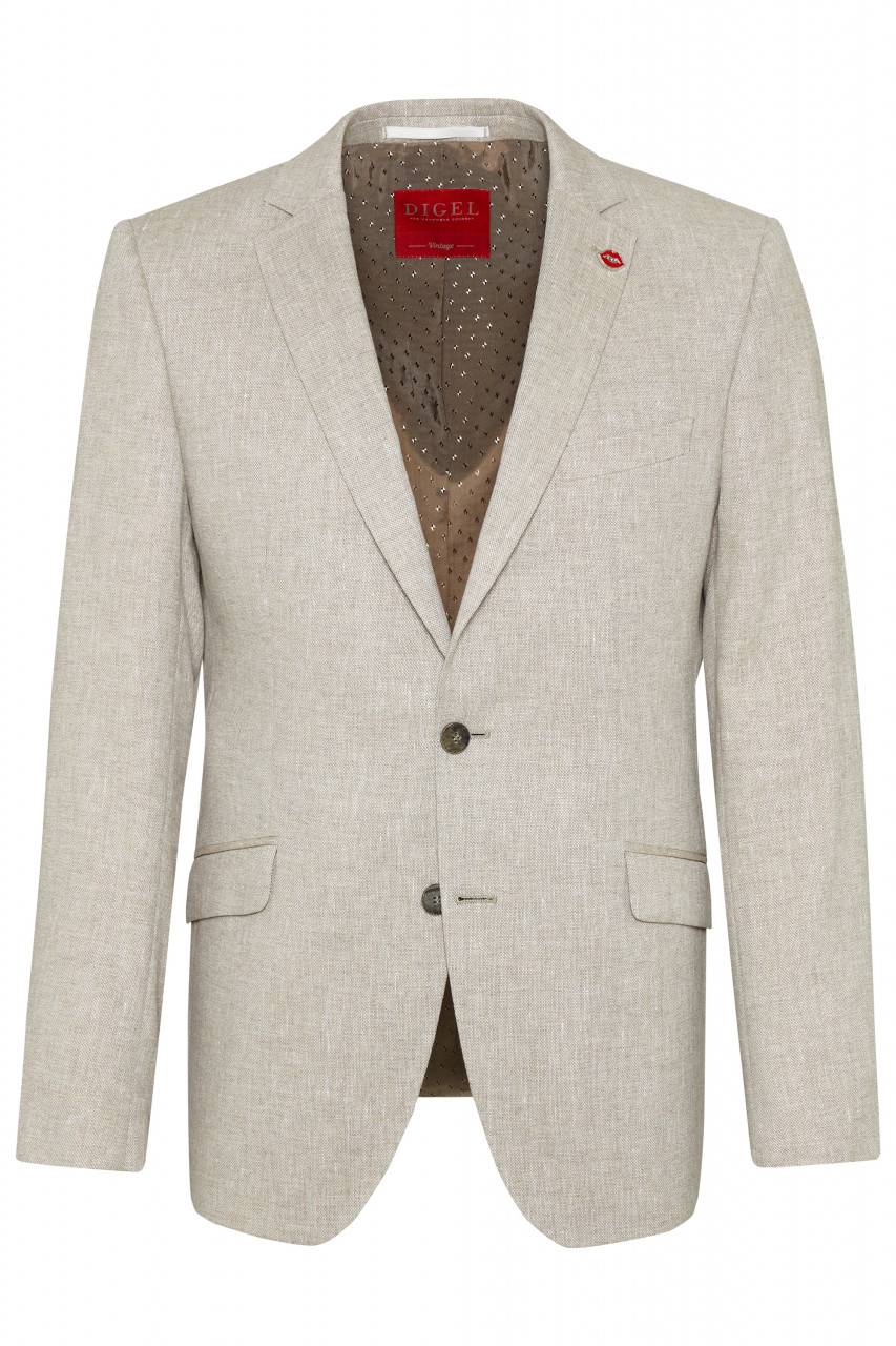 Digel Abito digel stile vintage slim fit beige in misto lino Consegna Veloce