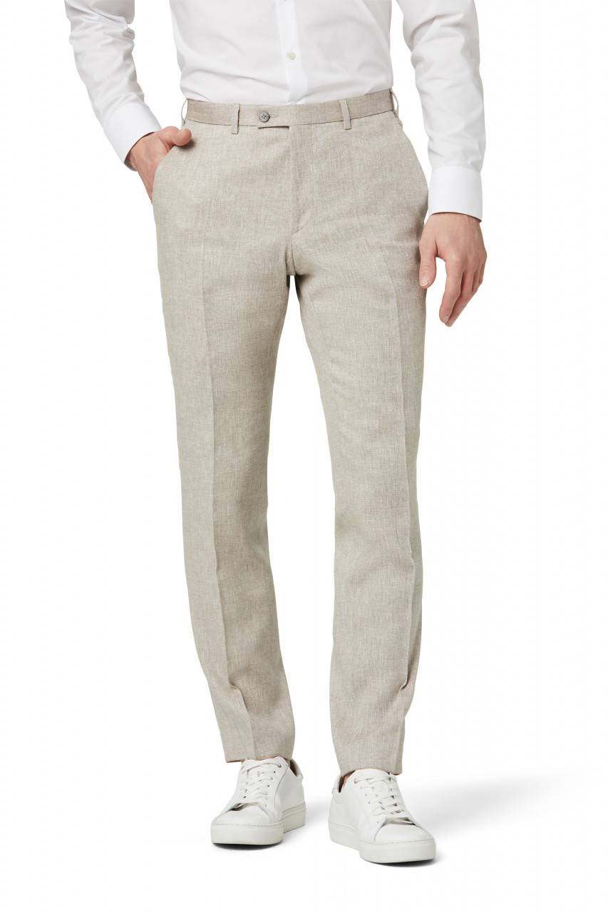 Digel Abito digel stile vintage slim fit beige in misto lino Consegna Veloce