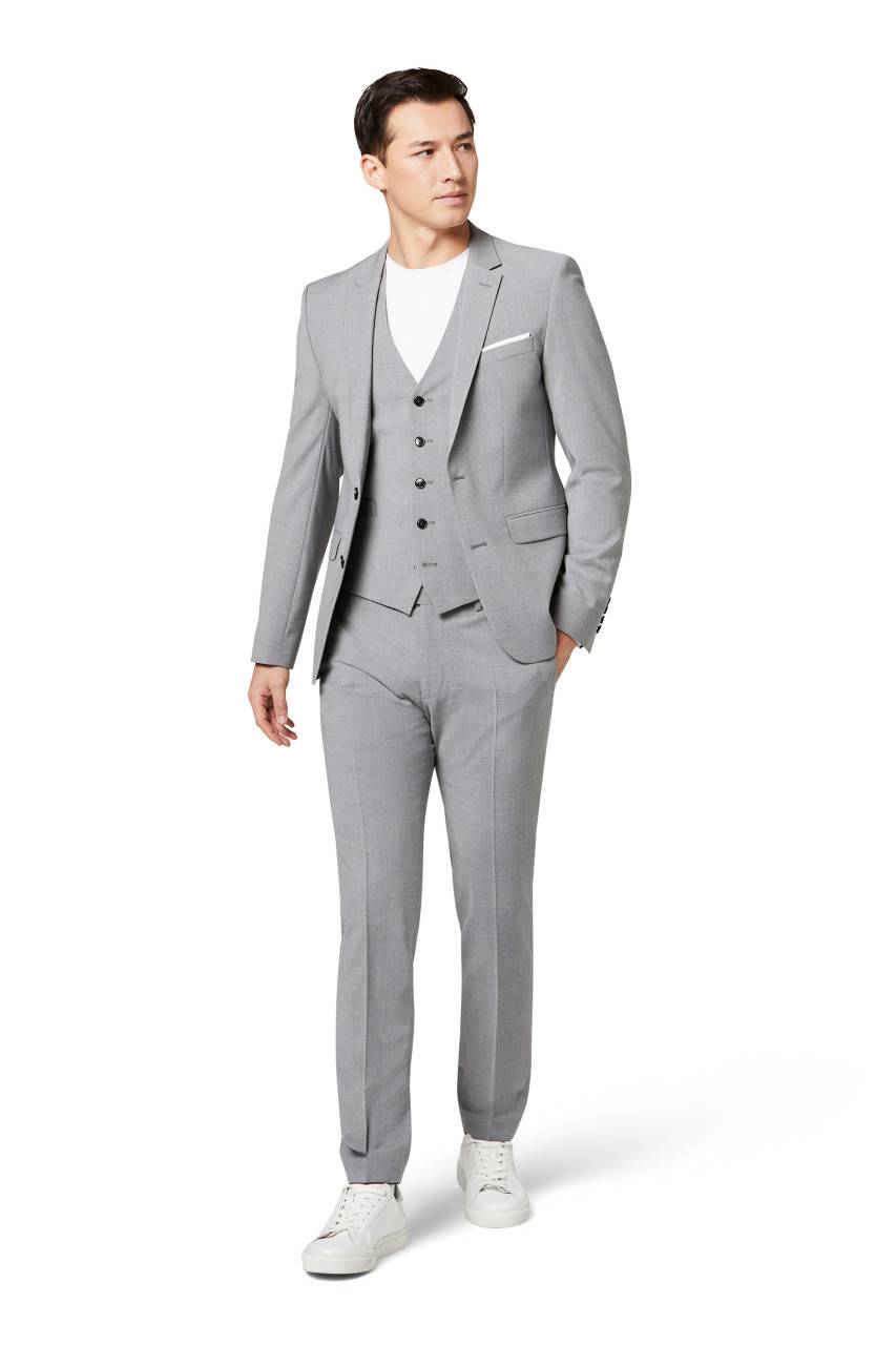 Digel Abito slim fit digel grigio chiaro misto lana bi-stretch Promozione Limitata