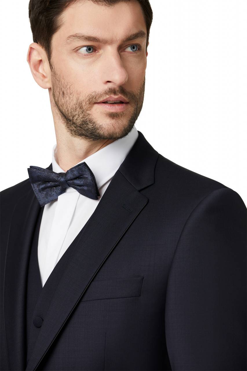 Digel Abito elegante digel blu scuro con panciotto drop quattro corto Sottocosto