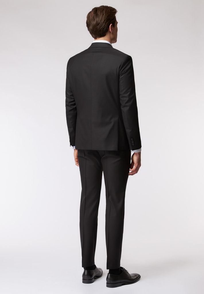 Roy Robson Abito nero roy robson in lana cerruti stretch drop sei regular fit Outlet
