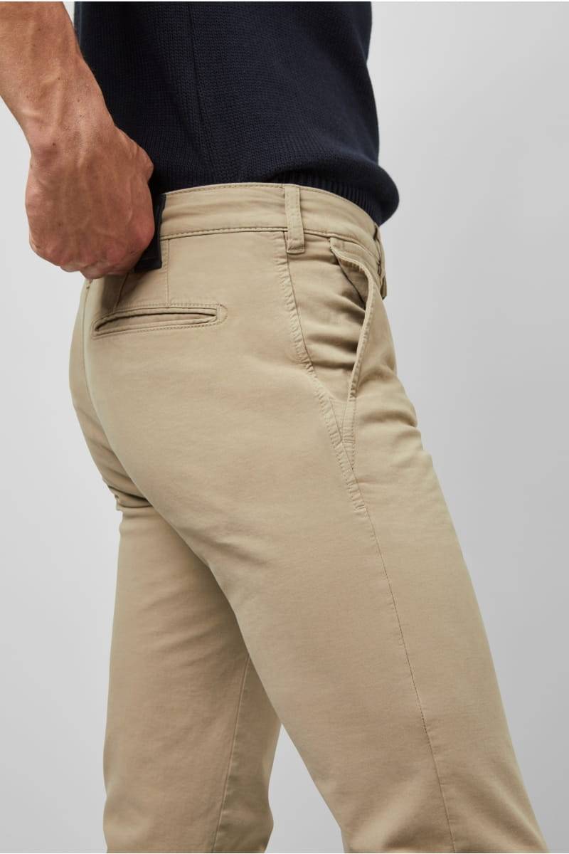 Meyer Pantalone regular fit beige cotone bio stretch m5 by meyer Offerte