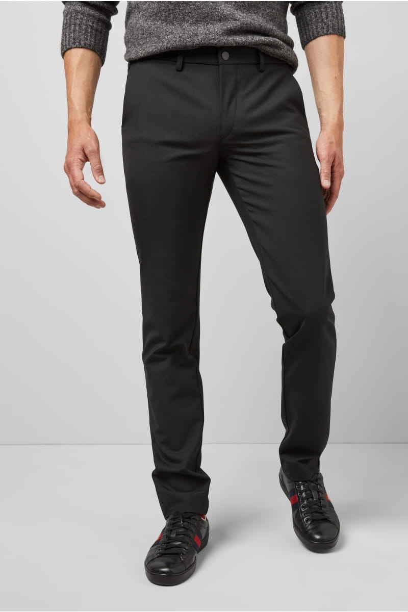 Meyer Pantalone nero in lana bi-stretch m5 by meyer modern fit Saldi Di Fabbrica