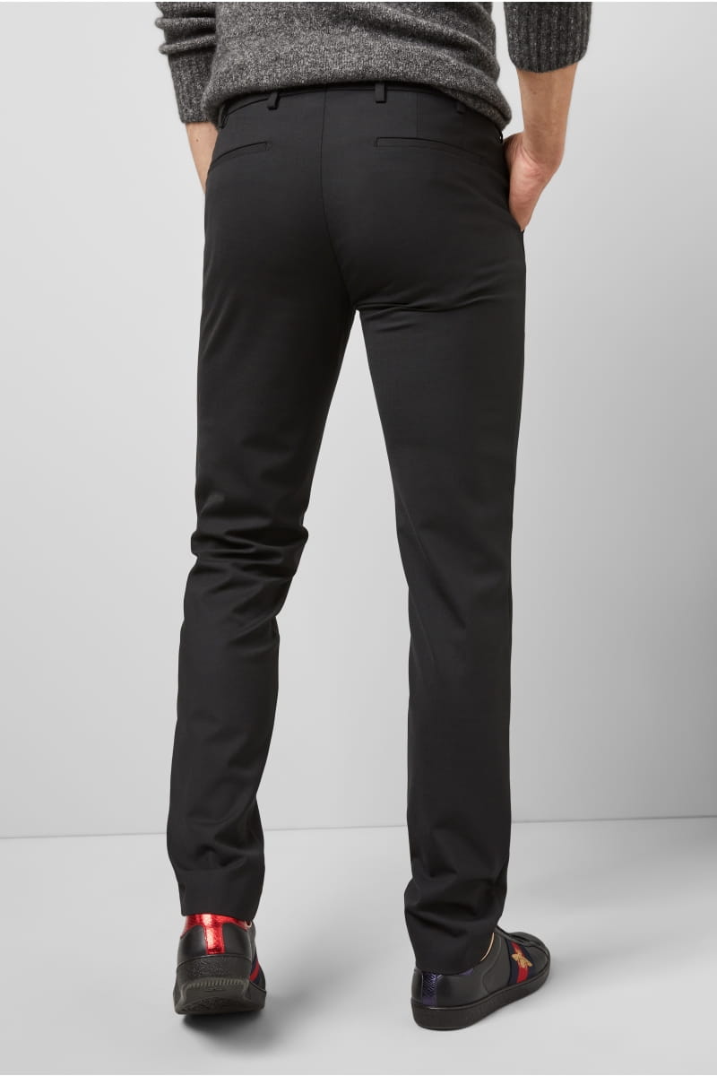 Meyer Pantalone nero in lana bi-stretch m5 by meyer modern fit Saldi Di Fabbrica