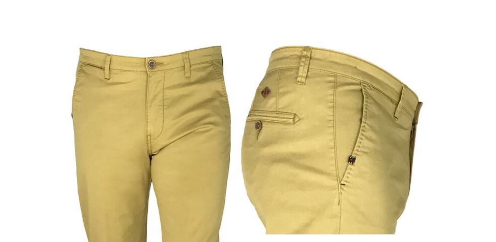 Sea Barrier Pantalone giallo modern fit sea barrier cotone stretch Moda