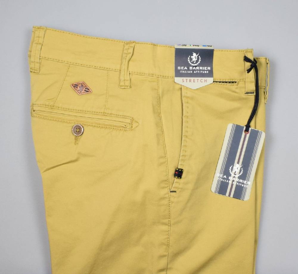 Sea Barrier Pantalone giallo modern fit sea barrier cotone stretch Moda