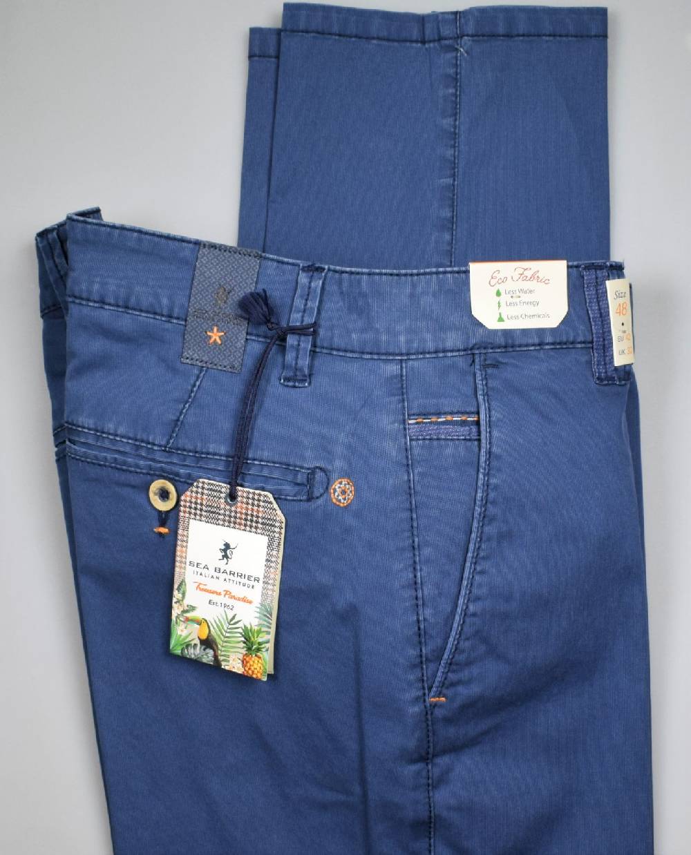 Sea Barrier Pantalone blu chiaro regular fit sea barrier in cotone stretch Offerta esclusiva