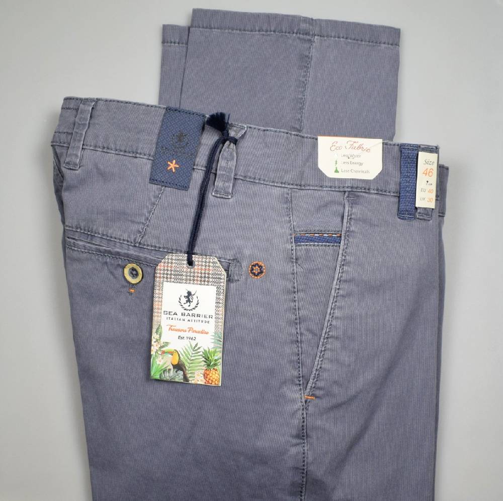 Sea Barrier Pantalone grigio regular fit sea barrier in cotone stretch Vendite stagionali